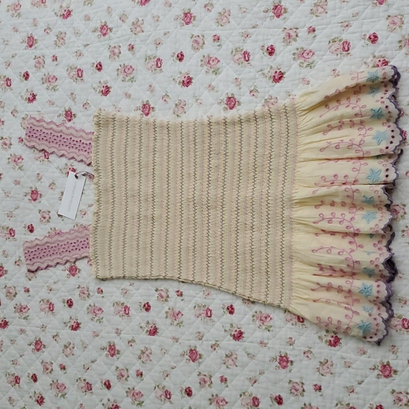 Loveshackfancy Jax smocked ruffle mini dress S - Picture 10 of 17